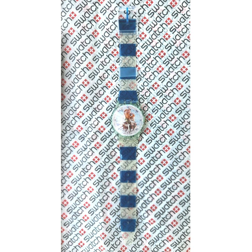 Swatch watch 	La Sirene Et Le Marin GZ161 99 Specials Design by Pierre Et Gillis - Picture 3 of 8